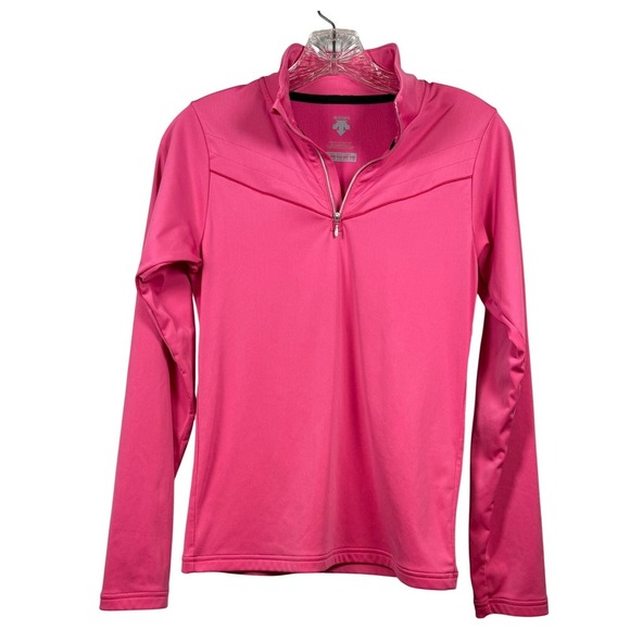 Descente Other - DESCENTE Girls Ski Performance Base Layer, 1/4 Zip, Hot Pink, Size Juniors 14